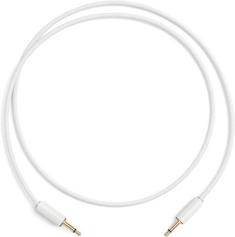 MyVolts Candycords Halo LED patch cables 2-pack, straight mini mono jack to straight mini mono jack, 80cm, Marshmallow Pink in Kuwait