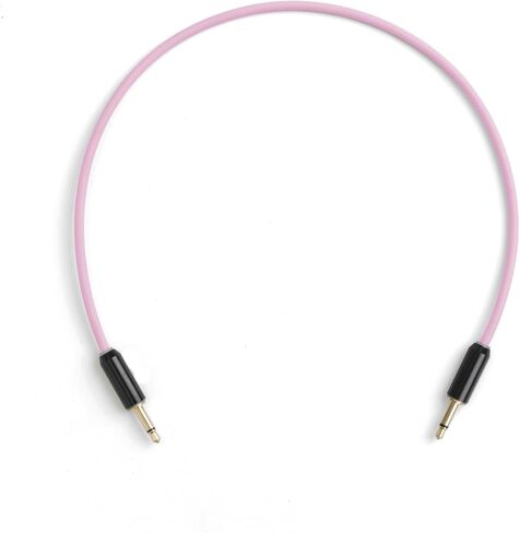 MyVolts Candycords Halo LED patch cables 2-pack, straight mini mono jack to straight mini mono jack, 80cm, Marshmallow Pink in Kuwait