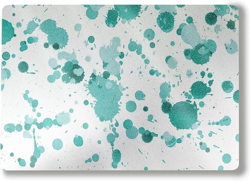 غلاف كمبيوتر محمول لامع لامع متوافق مع Surface Laptop 7 15" (2024) - Teal Splatter - غطاء لاصق واقٍ من الفينيل 3M ممتاز - سهل الاستخدام | صُنع في الولايات المتحدة الأمريكية بواسطة MightySkins in Kuwait