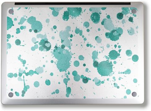 غلاف كمبيوتر محمول لامع لامع متوافق مع Surface Laptop 7 15" (2024) - Teal Splatter - غطاء لاصق واقٍ من الفينيل 3M ممتاز - سهل الاستخدام | صُنع في الولايات المتحدة الأمريكية بواسطة MightySkins in Kuwait