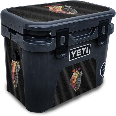 غلاف لامع لامع متوافق مع مبرد Yeti Roadie 15 الصلب - قلب زنبركي - غطاء لاصق واقٍ من الفينيل 3M ممتاز - سهل الاستخدام | صُنع في الولايات المتحدة الأمريكية بواسطة MightySkins in Kuwait