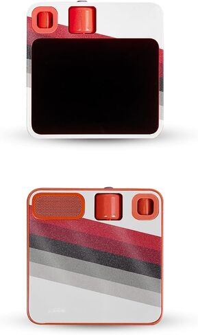 Glossy Glitter Skin Compatible with Rabbit r1 - Slant Stripes - Premium 3M Vinyl Protective Wrap Decal Cover - Easy to Apply | Crafted in The USA by MightySkins in Saudi Arabia