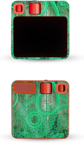 Glossy Glitter Skin Compatible with Rabbit r1 - Vintage Paisley - Premium 3M Vinyl Protective Wrap Decal Cover - Easy to Apply | Crafted in The USA by MightySkins in Saudi Arabia