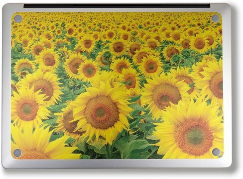 Glossy Glitter Laptop Skin Compatible with Surface Laptop 7 15" (2024) - Yellow Poppy - Premium 3M Vinyl Protective Wrap Decal Cover - Easy to Apply | Crafted in The USA by MightySkins in Saudi Arabia