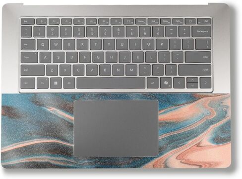 Glossy Glitter Laptop Skin Compatible with Surface Laptop 7 15" (2024) - Yellow Poppy - Premium 3M Vinyl Protective Wrap Decal Cover - Easy to Apply | Crafted in The USA by MightySkins in Saudi Arabia