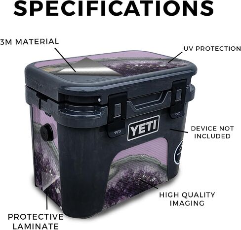 غلاف لامع لامع متوافق مع مبرد Yeti Roadie 15 الصلب - قلب زنبركي - غطاء لاصق واقٍ من الفينيل 3M ممتاز - سهل الاستخدام | صُنع في الولايات المتحدة الأمريكية بواسطة MightySkins in Kuwait