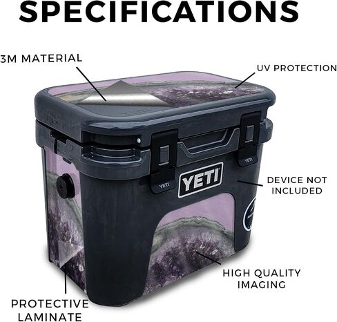 غلاف لامع لامع متوافق مع مبرد Yeti Roadie 15 الصلب - قلب زنبركي - غطاء لاصق واقٍ من الفينيل 3M ممتاز - سهل الاستخدام | صُنع في الولايات المتحدة الأمريكية بواسطة MightySkins in Kuwait