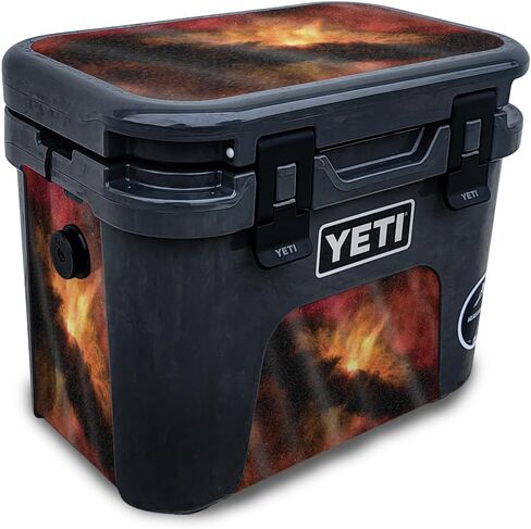 غلاف لامع لامع متوافق مع مبرد Yeti Roadie 15 الصلب - قلب زنبركي - غطاء لاصق واقٍ من الفينيل 3M ممتاز - سهل الاستخدام | صُنع في الولايات المتحدة الأمريكية بواسطة MightySkins in Kuwait