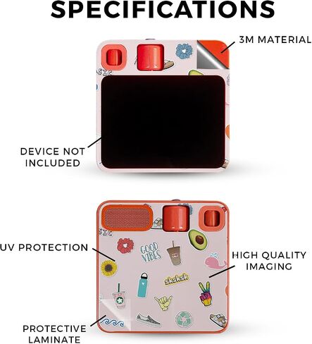 Glossy Glitter Skin Compatible with Rabbit r1 - Vintage Paisley - Premium 3M Vinyl Protective Wrap Decal Cover - Easy to Apply | Crafted in The USA by MightySkins in Saudi Arabia