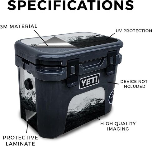 Carbon Fiber Skin Compatible with Yeti Roadie 15 Hard Cooler - Patriot - Premium 3M Vinyl Protective Wrap Decal Cover - Easy to Apply | Crafted in The USA by MightySkins in Saudi Arabia