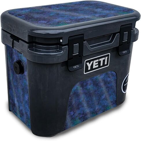 Carbon Fiber Skin Compatible with Yeti Roadie 15 Hard Cooler - Patriot - Premium 3M Vinyl Protective Wrap Decal Cover - Easy to Apply | Crafted in The USA by MightySkins in Saudi Arabia