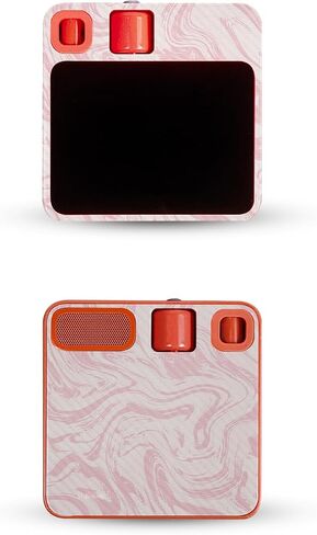 Glossy Glitter Skin Compatible with Rabbit r1 - Slant Stripes - Premium 3M Vinyl Protective Wrap Decal Cover - Easy to Apply | Crafted in The USA by MightySkins in Saudi Arabia