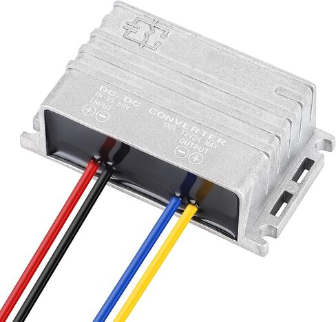 DROK DC Buck Boost Converter, 9-36V to 12V 5A 60W Step Up Step Down Converter, 24V 12V DC Power Supply, Adjustable Voltage Regulator for Solar Panels RV in Saudi Arabia