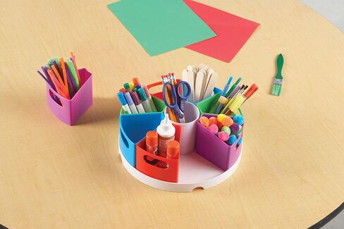 Learning Resources Create-a-Space Storage Center, 10 Piece set - Desk Organizer for Kids, Art Organizer for Kids, Crayon Organizer, Homeschool Organizers and Storage in Kuwait