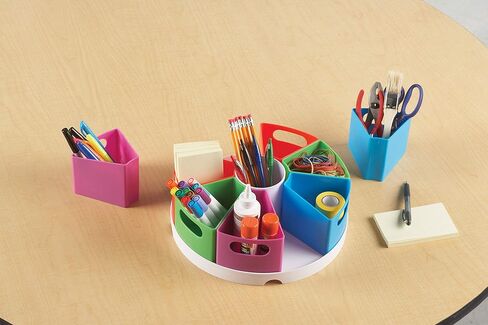 Learning Resources Create-a-Space Storage Center, 10 Piece set - Desk Organizer for Kids, Art Organizer for Kids, Crayon Organizer, Homeschool Organizers and Storage in Kuwait