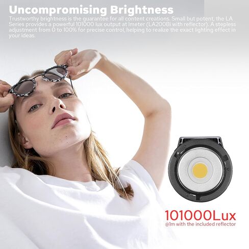 Godox LA200BI 210W Bi-Color Daylight Light, Studio Light with Bowens Mount, 2800K-6500K, High CRI/TLCI: 96+/97+, 0%-100% Adjustable Light, 11 Light Effect, App Control, Led Video Light in Saudi Arabia