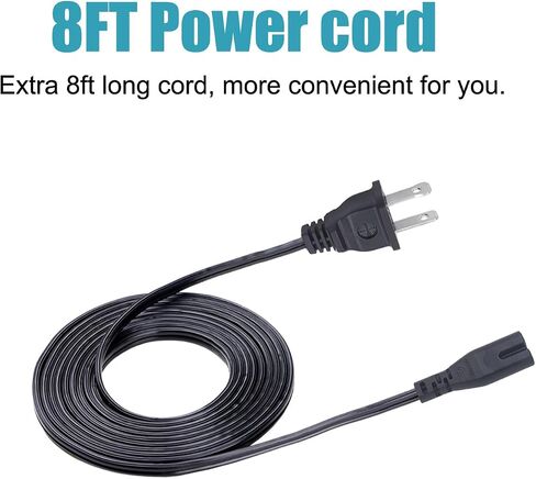 2 الشق استبدال سلك الطاقة لجرس + Howell السوبر مشرق ضوء بار 8Ft IEC C7 سلك الطاقة كابل التيار المتردد in Saudi Arabia