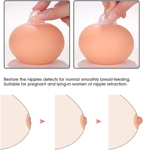 Portable Nipple Corrector, Soft Gel Nipple Corrector for Breastfeeding or Women Equipment in Saudi Arabia