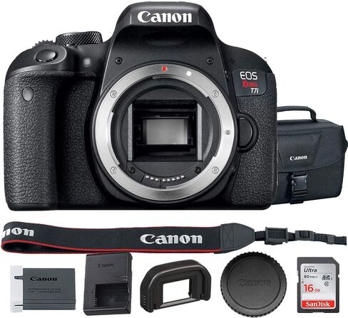 Canon EOS Rebel T7i DSLR Camera (1894C001) (Kit Box) USA Model with DSLR EOS Bag and 16GB Memory Card - Starter Set (Renewed) in Saudi Arabia