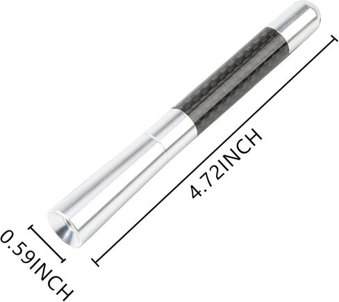 1 Pcs Car Antenna,4.72 Inch Car Antenna Replacement, Used for Am/Fm Reception, Suitable for Most Cars, SUV, Truck, Antenna for Truck(Silvery) in Kuwait