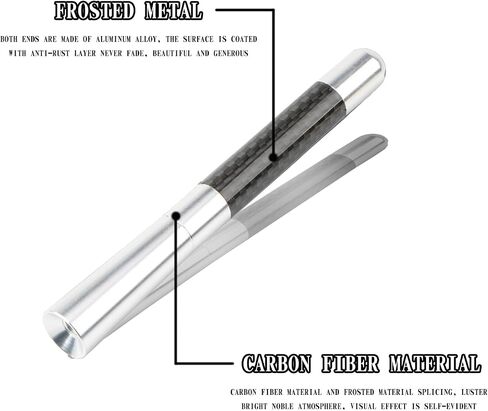 1 Pcs Car Antenna,4.72 Inch Car Antenna Replacement, Used for Am/Fm Reception, Suitable for Most Cars, SUV, Truck, Antenna for Truck(Silvery) in Kuwait