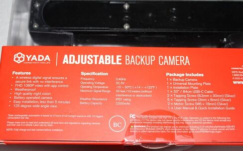 كاميرا احتياطية لاسلكية قابلة للتعديل من Yada تعمل بالطاقة الشمسية ويتم التحكم فيها من خلال تطبيق in Kuwait