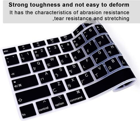 غطاء لوحة المفاتيح من السيليكون الصيني التايواني لجهاز MacBook Air 13 بوصة 2020 موديل A2179 A2337 M1 Chip، لملحقات MacBook Air 13 بوصة، لجهاز MacBook 13 بوصة Air Gel الواقي للإصدار الأمريكي in Saudi Arabia