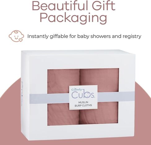 مجموعة ملابس التجشؤ من الموسلين باللون البنفسجي من كومفي كابز ومرايل موسلين بنفسجية in Kuwait