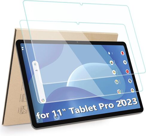 واقي شاشة مكون من عبوتين متوافق مع Onn 11 بوصة Tablet Pro 2023، [وضوح عالي الدقة] [9 صلابة] بديل لطبقة الزجاج المقوى المضادة للخدش لجهاز Onn Pro 11 بوصة 2023 in Kuwait