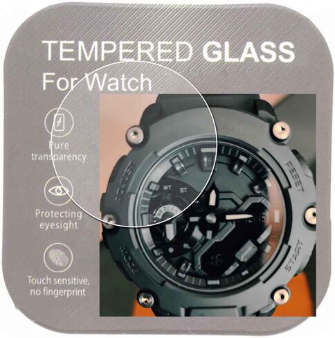 [2-Pcs] For GA-B001 Watch Screen Protector,2.5D Rounded Edges 9H Premium Real Tempered Glass Screen Protector Anti Scratch,Anti-fingerprint Bubble-free GAB001-1A in Saudi Arabia