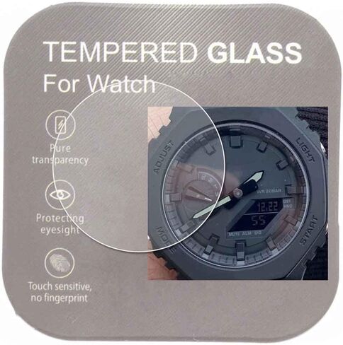 [2-Pcs] For GA-B001 Watch Screen Protector,2.5D Rounded Edges 9H Premium Real Tempered Glass Screen Protector Anti Scratch,Anti-fingerprint Bubble-free GAB001-1A in Saudi Arabia
