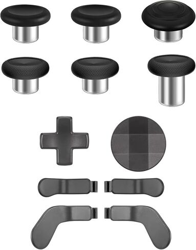 ملحقات OEM الأصلية المتوافقة مع Xbox Elite Series 2 ووحدات التحكم الأساسية - 12 قطعة بديلة أصلية، 4 مجاذيف، 6 عصا تحكم تناظرية، 2 مكون طقم إصلاح أجزاء D-Pads in Kuwait