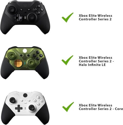 ملحقات OEM الأصلية المتوافقة مع Xbox Elite Series 2 ووحدات التحكم الأساسية - 12 قطعة بديلة أصلية، 4 مجاذيف، 6 عصا تحكم تناظرية، 2 مكون طقم إصلاح أجزاء D-Pads in Kuwait