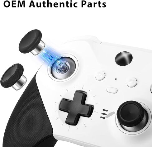 ملحقات OEM الأصلية المتوافقة مع Xbox Elite Series 2 ووحدات التحكم الأساسية - 12 قطعة بديلة أصلية، 4 مجاذيف، 6 عصا تحكم تناظرية، 2 مكون طقم إصلاح أجزاء D-Pads in Kuwait