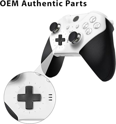 ملحقات OEM الأصلية المتوافقة مع Xbox Elite Series 2 ووحدات التحكم الأساسية - 12 قطعة بديلة أصلية، 4 مجاذيف، 6 عصا تحكم تناظرية، 2 مكون طقم إصلاح أجزاء D-Pads in Kuwait