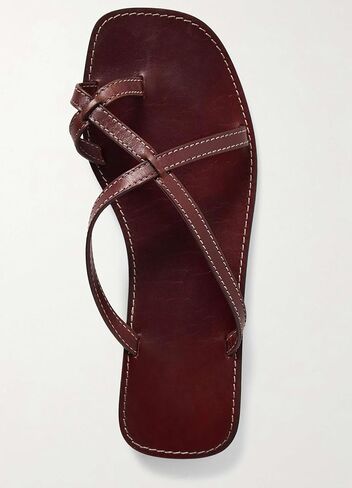 Crisscross Straps Toe Ring Flat Sandals Square Toe Strappy Sandals in Saudi Arabia