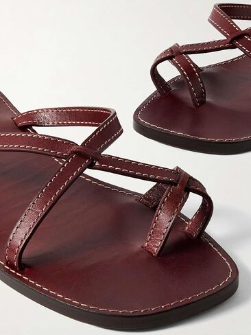 Crisscross Straps Toe Ring Flat Sandals Square Toe Strappy Sandals in Saudi Arabia