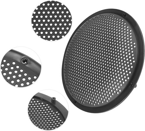 ACROPIX 8 Inch Universal Speaker Grills Cover Mesh Guard Protective Case Black - Pack of 4 in Saudi Arabia