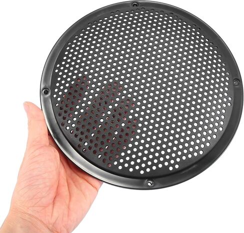 ACROPIX 8 Inch Universal Speaker Grills Cover Mesh Guard Protective Case Black - Pack of 4 in Saudi Arabia