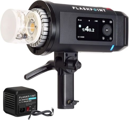 فلاش بوينت XPLOR 600 SE (إصدار خاص) R2 يدوي فلاش خارجي متعدد الإمكانات يعمل بالبطارية مع وحدة محول تيار متردد in Saudi Arabia