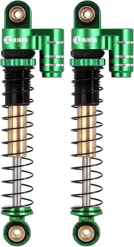 INJORA 43mm Shocks Aluminum Threaded Tele Absorber Damper Upgrades Parts Accessories for Axial SCX24 Bronco Gladiator Deadbolt JLU C10 (Grey) in Saudi Arabia