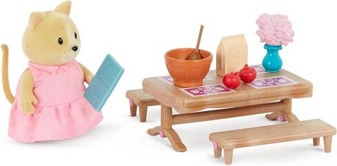 Li’l Woodzeez – Living Room & Nursery Set – 23Pcs Miniature Dollhouse Furnitures & Accessories – Pretend Play – Gift Toy for Kids 3 Years + in Saudi Arabia