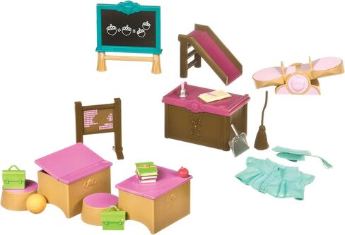 Li’l Woodzeez – Living Room & Nursery Set – 23Pcs Miniature Dollhouse Furnitures & Accessories – Pretend Play – Gift Toy for Kids 3 Years + in Kuwait