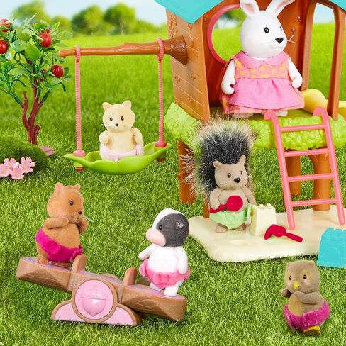 Li’l Woodzeez – Living Room & Nursery Set – 23Pcs Miniature Dollhouse Furnitures & Accessories – Pretend Play – Gift Toy for Kids 3 Years + in Kuwait