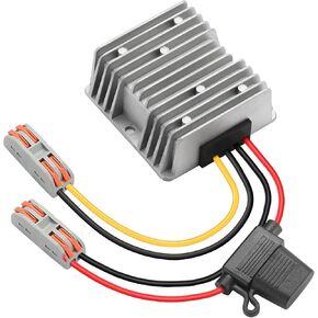 YIMEI Voltage Converter Regulator DC 12V to DC 24V10A, Step-up Voltage Converter with Waterproof Power Supply Board, Boost Converter, Power Converter for Motor Automotive Solar Panel