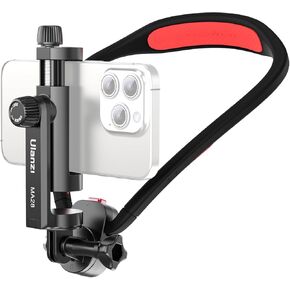 ULANZI Neck Phone Holder for Recording, POV Phone Holder Hands Free Neck Mount for iPhone, Android Phones, GoPro, DJI, Insta360, Horizontal Vertical Switch | Stable Clip | Comfortable Wearing