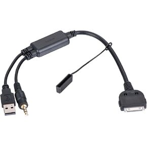 Aux Cable for BMW Series 3 Series 5 X3 X5 Stereo Music for iPod iPad iPhone 4 4S 30PIN Plug