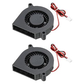 MECCANIXITY DC Brushless Cooling Blower Fan Cooler 6015 60x60x15mm Turbine Turbo Dual Ball Bearing Centrifugal Flow Blower DC12V 2 Pin for 3D Printer 2pcs