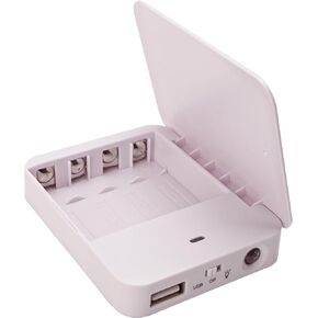 4AA Operated Battery Powered Phone Charger Holder, Battery Holder for Emergency Charging, Portable USB Charging Stand with 4 Battery Slots (Batteries Not Included) in Kuwait