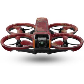 Drone Skin Compatible with DJI Avata 2 (2024) - Crimson Marble - Premium 3M Vinyl Protective Wrap Decal Cover - Easy to Apply | Crafted in The USA by MightySkins